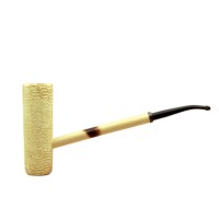 MacArthur classic polished bent corn cob pipe (Missouri Meerschaum)